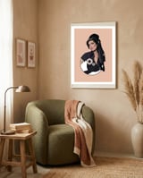 Amy Winehouse framed in a tender room thumbnail