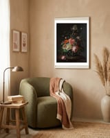 Still Life with Flowers on a Marble Tabletop. Dating: 1716. Measurements: h 48.5 cm × w 39.5 cm. framed in a tender room thumbnail