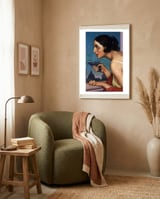 THE WOMAN OF THE GUN 1925-POSTER FOR THE SPANISH UNION OF EXPLOSIVES. framed in a tender room thumbnail
