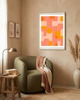 Retro Tiles 03 framed in a tender room thumbnail
