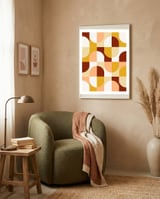 Bold Geo Tiles 03 framed in a tender room thumbnail