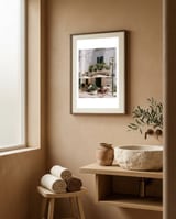 Italian Restaurant in Ostuni framed in a serene room thumbnail