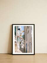 Happy alley in Italy — framed, leaning against the wall thumbnail