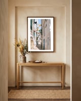 Happy alley in Italy framed in a welcoming room thumbnail