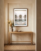 The fountain in the Mausoleum framed in a welcoming room thumbnail