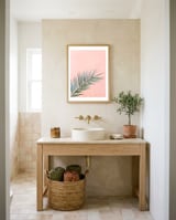 Pinky palm framed in a breezy room thumbnail