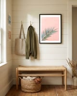 Pinky palm framed in a relaxed room thumbnail