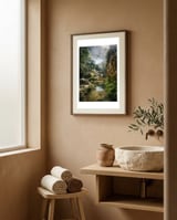 Misty Moroccan River framed in a serene room thumbnail