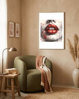crimson-whisper-lips-watercolor-portrait framed in a tender room thumbnail