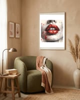 crimson-whisper-lips-watercolor-portrait framed in a tender room thumbnail