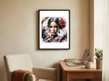 scarlet-rose-flamenco-portrait framed in a focused room thumbnail