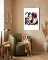 scarlet-rose-flamenco-portrait framed in a tender room thumbnail