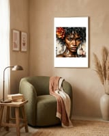 crimson-blossom-flamenco-portrait framed in a tender room thumbnail