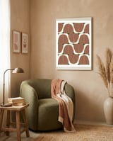 Sassy Seventies Tiles framed in a tender room thumbnail