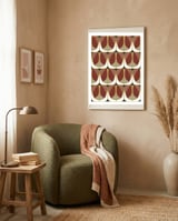 Umber Deco Tiles framed in a tender room thumbnail