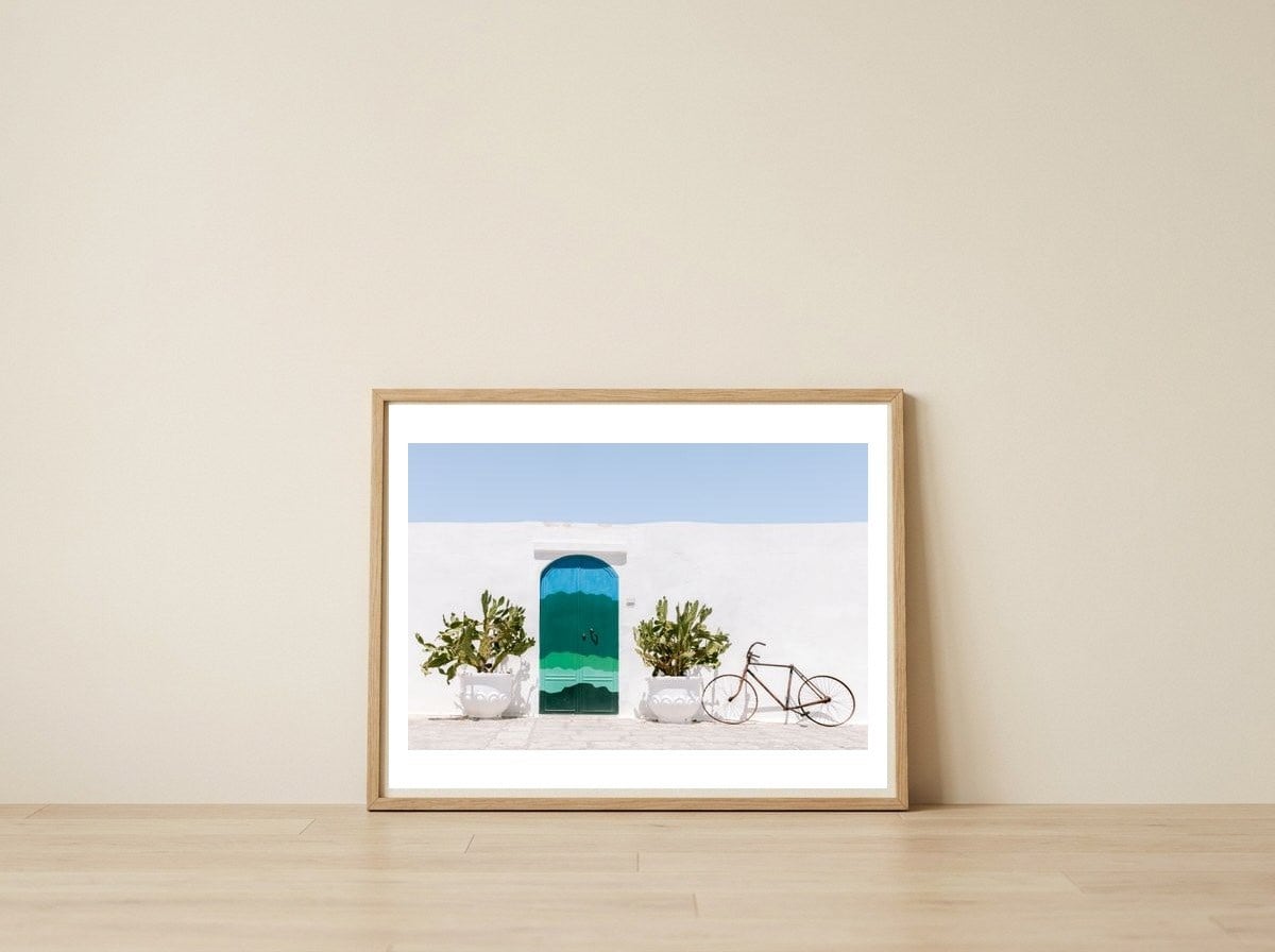 colorful-door-of-ostuni — framed, leaning against the wall