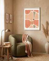 Terracotta Shapes framed in a tender room thumbnail