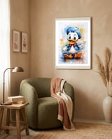 Donald Duck framed in a tender room thumbnail