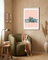 Peak Pink & Greys framed in a tender room thumbnail