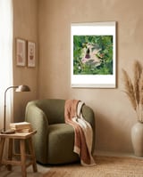 Tropical Hummingbird Jungle framed in a tender room thumbnail