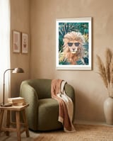 Lion Jungle wearing sunglasses framed in a tender room thumbnail