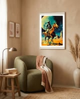 The Space Cowboy framed in a tender room thumbnail
