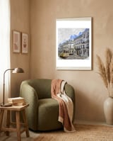 European City Streets framed in a tender room thumbnail