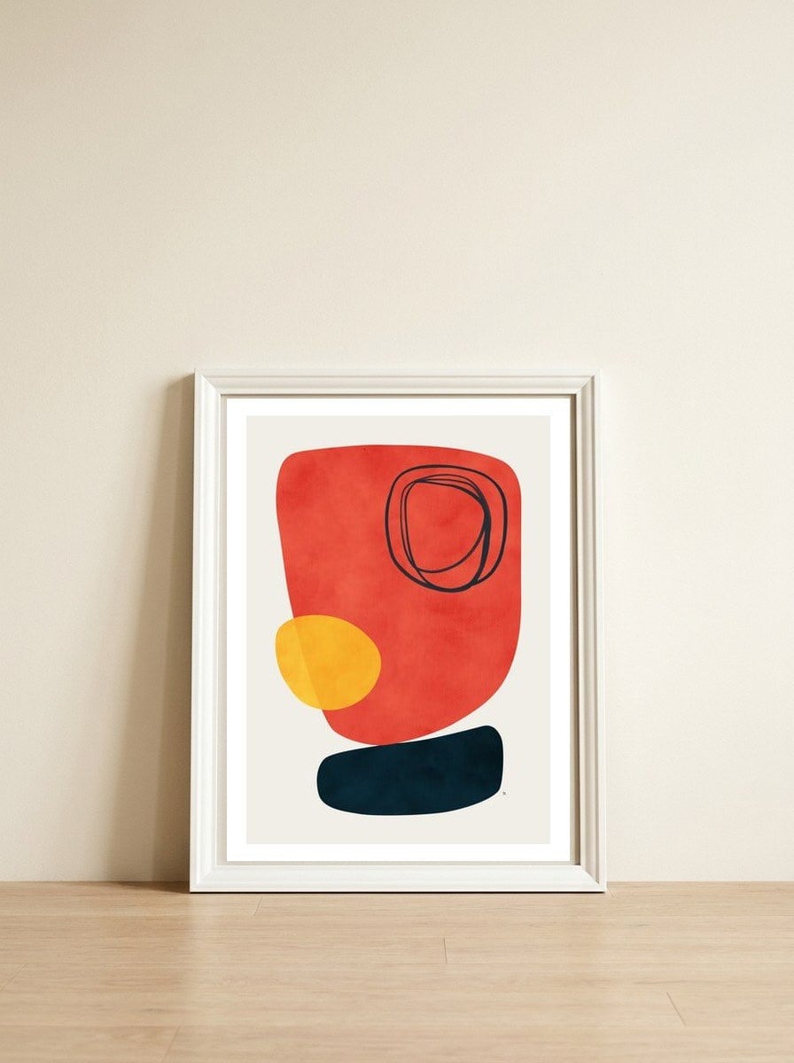 Monument — framed, leaning against the wall