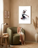 ballet-dancer-in-a-weightless-leap framed in a tender room thumbnail