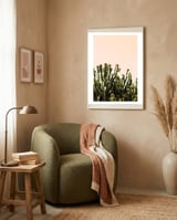 Cactus Vertical Color framed in a tender room thumbnail