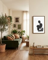 cactus vertical framed in a grounding room thumbnail