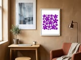 Purple Flowers Pattern framed in a focused room thumbnail