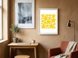 Yellow Flowers Pattern framed in a focused room thumbnail