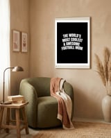 World's most coolest and awesome football Mom framed in a tender room thumbnail