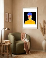 David Bowie framed in a tender room thumbnail