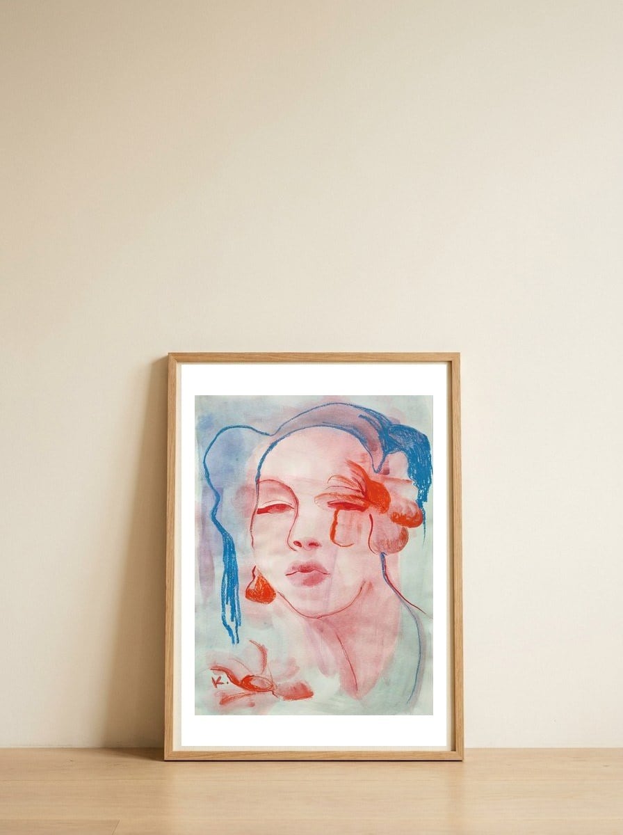 Gerber — framed, leaning against the wall