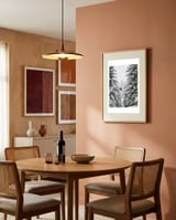 Red gondola at winter landscape | Winter nature photography | Austria framed in a intimate room thumbnail