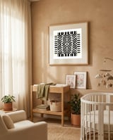 Zebra framed in a tender room thumbnail
