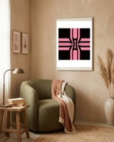 Pink Bow framed in a tender room thumbnail