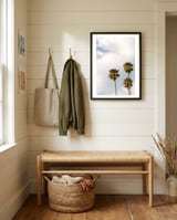 Sunset Palm Trees at California Boulevard framed in a relaxed room thumbnail