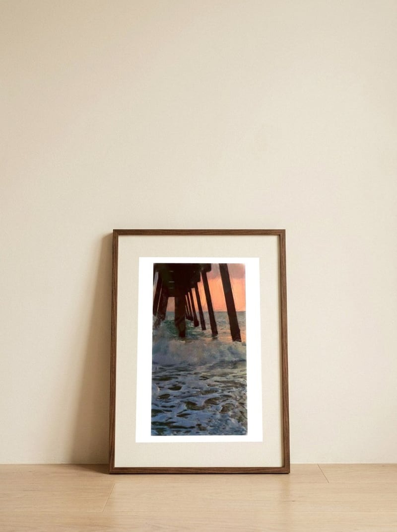 Cresent Sky — framed, leaning against the wall
