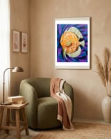 Yellow fish framed in a tender room thumbnail