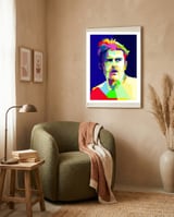 Harry McGuire English Football Pop Art WPAP framed in a tender room thumbnail