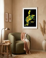 Cannonball Adderley American Jazz Saxophonist framed in a tender room thumbnail