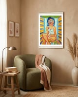 Mujer En La Silla 11 framed in a tender room thumbnail