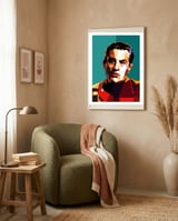 Robert De Niro The Godfather Pop Art WPAP framed in a tender room thumbnail