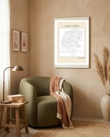 Sunflowers – Vincent van Gogh (1888) (ascii art) framed in a tender room thumbnail