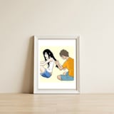 Braid love — framed, leaning against the wall thumbnail