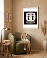 Dice number 6 framed in a tender room thumbnail