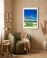 Hiroshi Nagai - Vaporwave, City Pop framed in a tender room thumbnail
